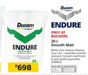 Duram Endure 20Ltr Smooth Matt