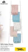 100% Cotton Throws 1250mm x 1500mm-Each