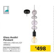 Glass Avoltri Pendant 1100mm x 100mm E27