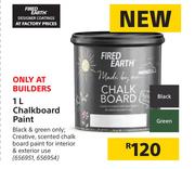 Fired Earth Chalkboard Paint-1Ltr