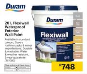 Duram Flexiwall Waterproof Exterior Wall Paint-20Ltr