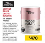 Fired Earth Wood Primer-5Ltr
