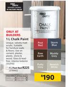 Fired Earth Chalk Paint Post Red-1Ltr