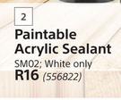 Paintable Acrylic Sealant