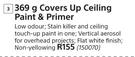 Zinsser Covers Up Ceiling Paint & Primer-369g