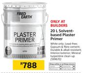 Fired Earth Solvent-Based Plaster Primer-20Ltr