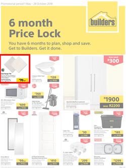 Builders : 6 Month Price Lock (1 May - 28 Oct 2018), page 1