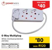 Powerworx 6-Way Multiplug