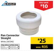 Marley White Pan Connector Straight
