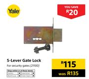 Yale 5-Lever Gate Lock