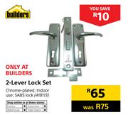 Builders 2-Lever Lock Set