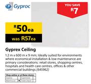Gyproc Gyprex Ceiling-Each