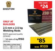 Disston 2.5mm x 2.5kg Welding Rods