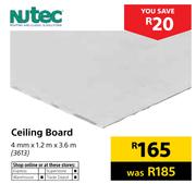 Nutec Ceiling Board (4mm x 1.2m x 3.6m)