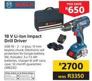Bosch 18V Li-Ion Impact Drill Driver GSB-18-2-LI Plus
