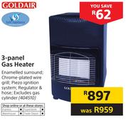 Goldair 3 Panel Gas Heater