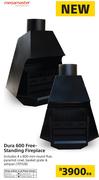 Megamaster Dura 600 Free Standing Fireplace-Each