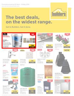 Builders KZN : The Best Deals On The Widest Range (20 Apr - 19 May 2019), page 1