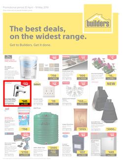 Builders KZN : The Best Deals On The Widest Range (20 Apr - 19 May 2019), page 1