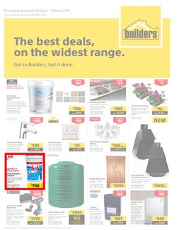 Builders KZN : The Best Deals On The Widest Range (20 Apr - 19 May 2019), page 1