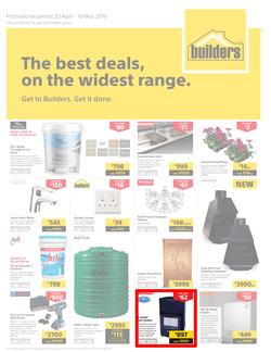 Builders KZN : The Best Deals On The Widest Range (20 Apr - 19 May 2019), page 1