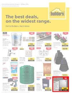 Builders KZN : The Best Deals On The Widest Range (20 Apr - 19 May 2019), page 1