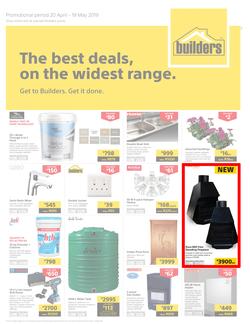 Builders KZN : The Best Deals On The Widest Range (20 Apr - 19 May 2019), page 1