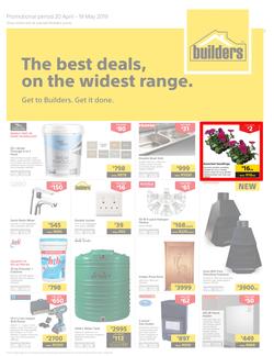 Builders KZN : The Best Deals On The Widest Range (20 Apr - 19 May 2019), page 1