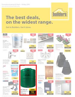 Builders KZN : The Best Deals On The Widest Range (20 Apr - 19 May 2019), page 1