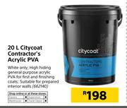 Citycoat Contractor's Acrylic PVA-20Ltr