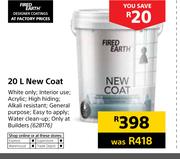 Fired Earth 20Ltr New Coat