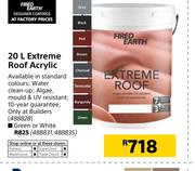 Fired Earth 20Ltr Extreme Roof Acrylic