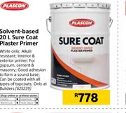 Plascon Solvent Based 20Ltr Sure Coat Plaster Primer