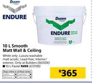 Duram Endure 10Ltr Smooth Matt Wall & Ceiling