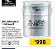 Fired Earth 20Ltr Universal Undercoat