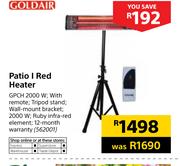 Goldair Patio I Red Heater