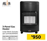Alva 3 Panel Gas Heater
