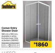 Special Builders Corner Entry Shower Door 900mm x 900mm m.guzzle