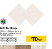 Gala Tile Range-330mm x 330mm Per Sqm