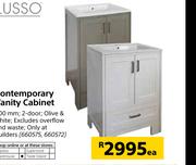 Lusso Contemporary Vanity Cabinet 600mm-Each