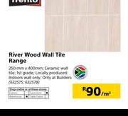 Trento River Wood Wall Tile Range-250mm x 400mm Per Sqm