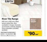 Fired Earth River Tile Range-430mm x 430mm Per Sqm