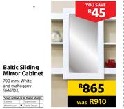 Baltic Sliding Mirror Cabinet 700mm