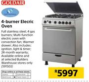 Goldair 4 Burner Electric Oven
