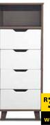 Home & Kitchen Walnut Tallboy-450mm x 450mm x 120mm