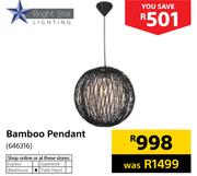 Brightstar Bamboo Pendant