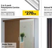 Polystyene Cornice 2m 5 Pack-Per Pack
