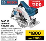 Bosch 1400W 190mm Circular Saw GKS190