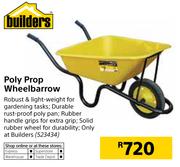 Builders Poly Prop Wheelbarrow