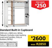 Standard Built In Cupboard-2100mm x 1820mm